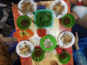 Banh Cuon - Vietnamese  steamed rice roll
