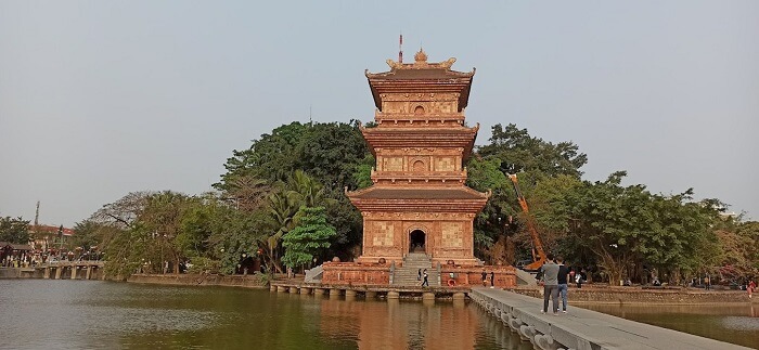 Silver pagoda at Hoa Lu ancient town