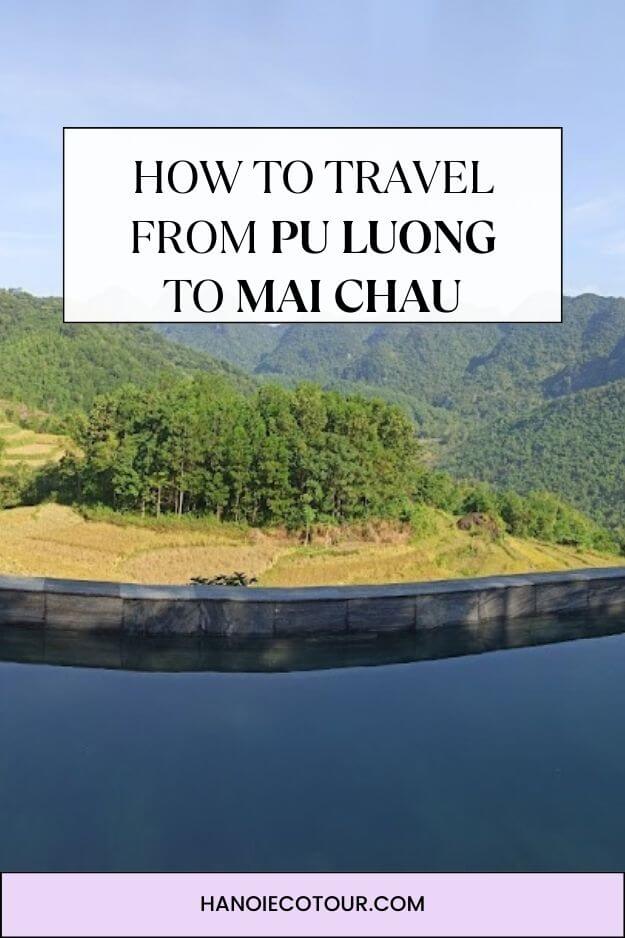 Pu Luong to Mai Chau transfer guide