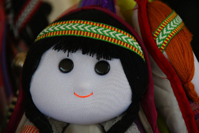 A smiling doll in Vietnam