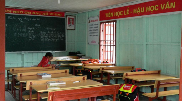 Halong Bay's floating school