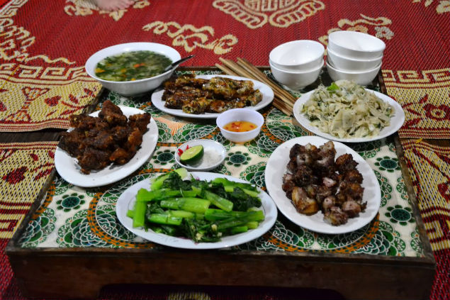 Authentic lunch in Mai Chau